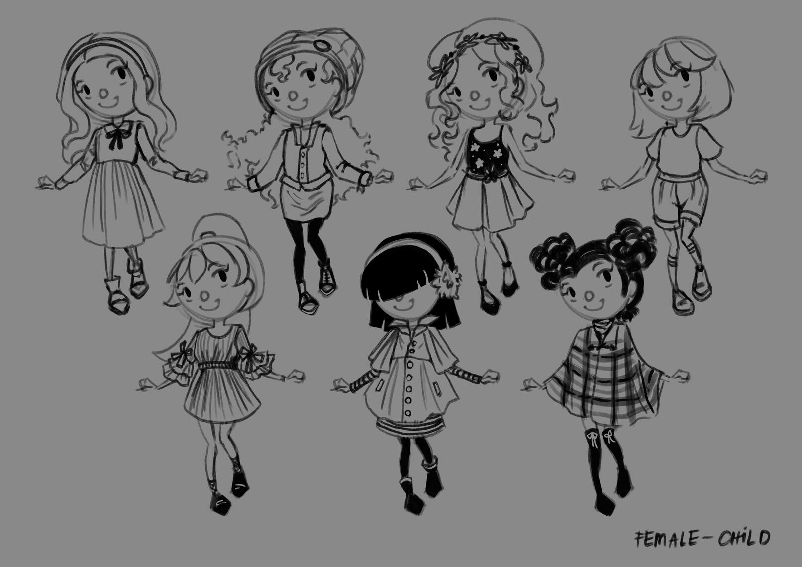 Girl Pedestrian Girl Pedestrian