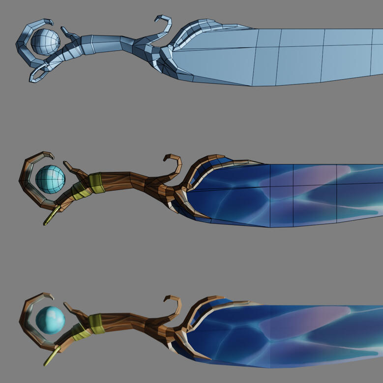 Quest of Aoki - 3D Weapon Design